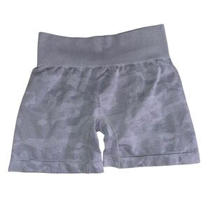 YEOREO High Waisted Camo Gym Shorts